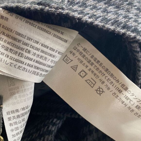 Abercrombie & Fitch Houndstooth The Skinny Ultra High Rise Dogtooth Split Leg Wi - Picture 15 of 16